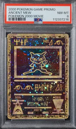 2000 Pokemon Ancient Mew PSA 8 NM-MT Pokemon Movie Game Promo Double Holo Card - Image 1