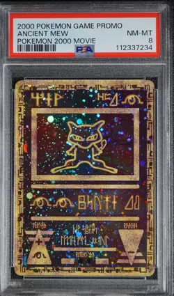 2000 Pokemon Ancient Mew PSA 8 NM-MT Pokemon Movie Game Promo Double Holo Card - Image 3