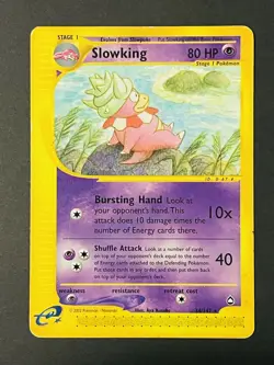 2003 Pokemon Slowking #34/147 Aquapolis E-Card MP - Image 1