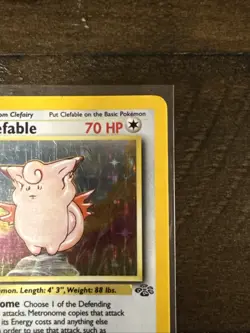 Pokemon TCG English NM Clefable 1/64 Jungle Holo Rare Vintage WOTC Card - Image 2