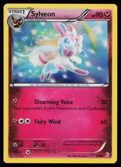 Sylveon 30/30 Common XY Trainer Kit: Sylveon & Noivern Pokemon Card - Image 1