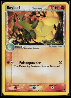Bayleef (Delta Species) 26/101 Dragon Frontiers Reverse Holo Pokemon Card - Image 1