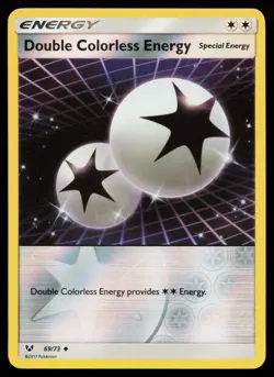 Double Colorless Energy 69/73 Shining Legends Reverse Holo Pokemon Card - Image 1