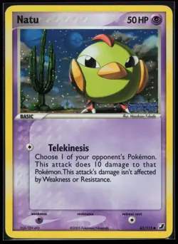 Natu 63/115 Common Unseen Forces Reverse Holo Pokemon Card - Image 1