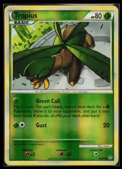 Tropius 66/95 Common Unleashed Reverse Holo Pokemon Card - Image 1