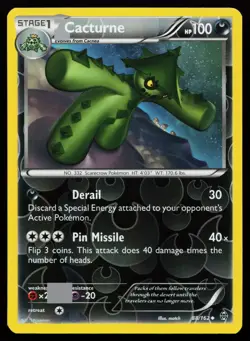 Cacturne 88/162 Uncommon XY - BREAKthrough Reverse Holo Pokemon Card - Image 1