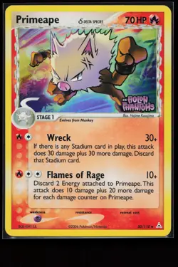 Primeape (Delta Species) 50/110 Holon Phantoms Reverse Holo Pokemon Card - Image 1