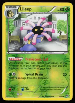 Lileep 3/101 Uncommon Plasma Blast Reverse Holo Pokemon Card - Image 1