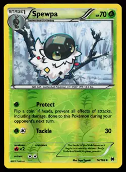 Spewpa 14/162 Uncommon XY - BREAKthrough Reverse Holo Pokemon Card - Image 1