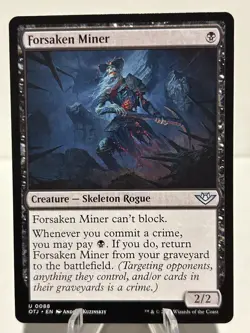 Forsaken Miner 88 U Outlaws of Thunder Junction NM MTG - Image 1