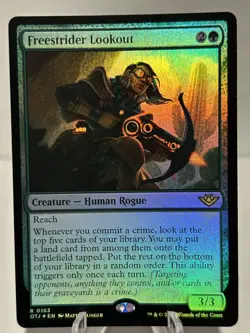 Freestrider Lookout 163 R Outlaws of Thunder Junction FOIL NM MTG - Image 1