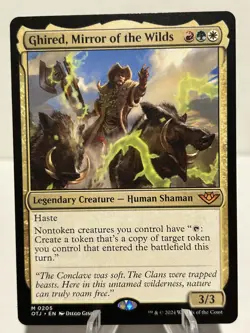 Ghired, Mirror of the Wilds 205 M Outlaws of Thunder Junction NM MTG - Image 1