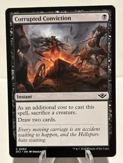 Corrupted Conviction 84 C Outlaws of Thunder Junction NM MTG - Image 1