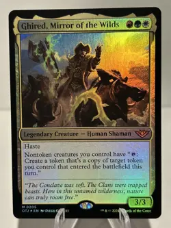 Ghired, Mirror of the Wilds 205 M Outlaws of Thunder Junction FOIL NM MTG - Image 1