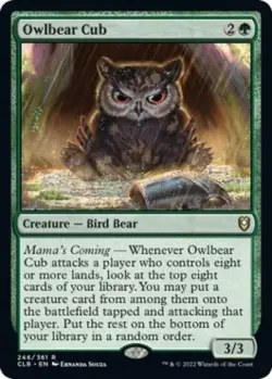 Owlbear Cub - Light Play MTG Commander Legends: Battle for Baldur's Gate - Image 1