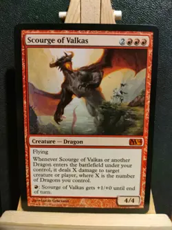 Scourge of Valkas - Magic 2014 (M14) - Mythic - NM to LP (see pics) MTG - Image 1