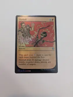 MTG - Fireball (Showcase Foil) - Baldur's Gate NM/M Condition - Image 1