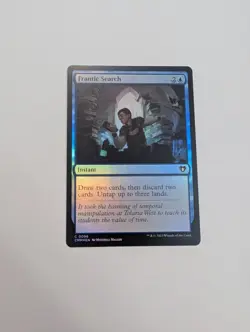 MTG - Frantic Search (Foil) - Commander Masters (CMM) NM/M Condition - Image 1