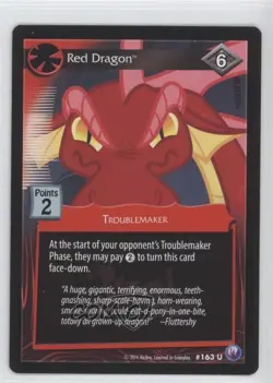 2014 My Little Pony Collectible Card Game - Canterlot Nights Red Dragon #163 1i3 - Image 1