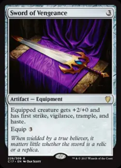 Sword of Vengeance - Medium Play MTG Commander 2017 - Image 1