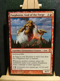 Purphoros, God of the Forge - Theros - Mythic - NM to LP (see pics) MTG - Image 1