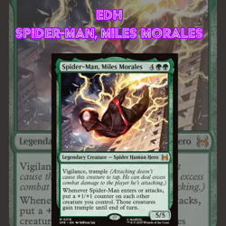 EDH - Spider-Man, Miles Morales, MTG Commander Deck, Marvel, Bracket 2, Counters - Image 1