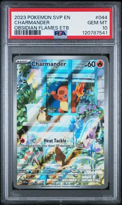 PSA 10 - 2023 Pokemon Obsidian Flames CHARMANDER Black Star Promo #044 🔥🔥 - Image 1