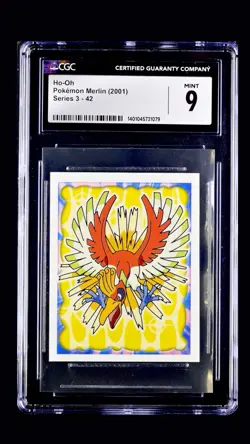 Pokemon 2001 Merlin Series 3 #42 Ho-Oh CGC 9 Mint Graded Slab Vintage Low Pop! - Image 1