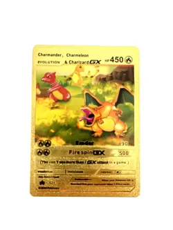 Pokemon gold foil fan art cards. Sold Individually In Clear Protective Sleeve. - Image 1
