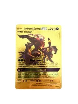 Pokemon gold foil fan art cards. Sold Individually In Clear Protective Sleeve. - Image 1