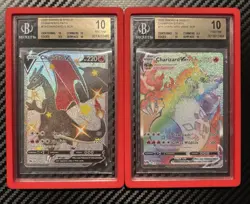 Pokemon - LOT 2x Charizard Slabs - Beckett BGS GOLD Pristine 10’s **Sequential** - Image 1