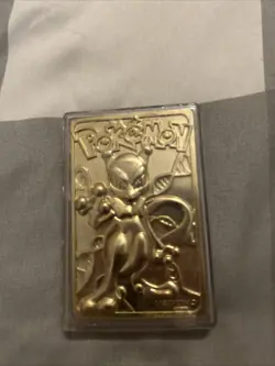 1999 Pokemon Mewtwo 23 Karat Gold Plated Special Edition Trading Card Collect - Image 2