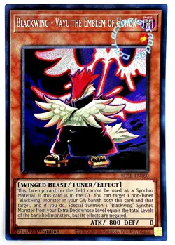 "Blackwing - Vayu the Emblem of Honor" BLCR-EN060 (ScR) Yugioh! Crystal Revenge - Image 1