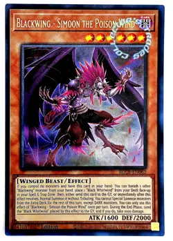 "Blackwing - Simoon the Poison Wind" BLCR-EN062 (UR) Yugioh! BOL:Crystal Revenge - Image 1