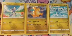 Dratini Dragonair Dragonite Evolution Sliver Tempest 3 Card Set NM - Image 1