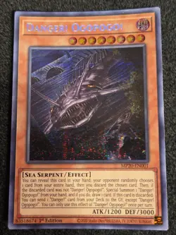 Yugioh Danger! Ogopogo! MP20-EN001 Secret Rare 1st Ed NM - Image 1