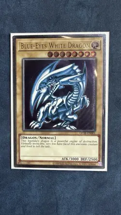 Blue-Eyes White Dragon OP28-EN001 Ultimate Rare Yugioh OTS28 VLP EURO PRINT - Image 1