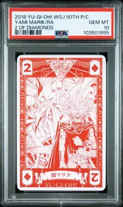 YuGiOh PSA10 Yami Marik Ra Playing Card Diamonds Promo Collector Item - Image 1