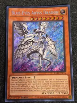 Blue-Eyes Abyss Dragon RA01-EN016 Secret Rare 1st NM Yugioh - Image 1