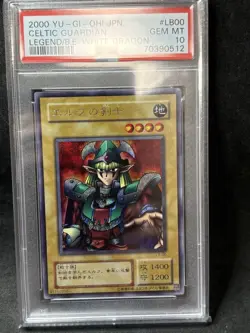 YuGiOh PSA10 Celtic Guardian Secret Rare 2nd Edition LB Collector Card - Image 1