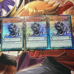 Yugioh! Playset 3x Archfiend Eccentrick Collector Rare RA04-EN017 1st Edition EN - Image 1