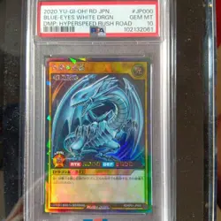 YuGiOh Rush Duel Blue Eyes White Dragon Rush Rare PSA10 Collector Card - Image 1