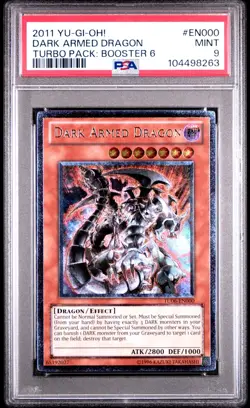 Dark Armed Dragon Yugioh 2011 TU06-EN000 Ultimate Rare PSA 9 - Image 1