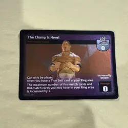 WWE WWF Raw Deal CCG - The Champ Is Here - Prize Card - Image 1