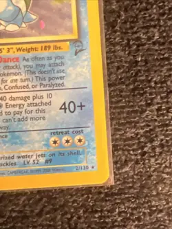 Pokemon Blastoise Holo Rare Card 2/130 - English Vintage - Base Set 2 - Image 5