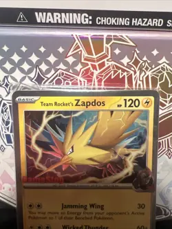 Pokemon TCG Team Rockets Zapdos Promo Card 2-Pack Sealed, 070/182, NM Condition - Image 2