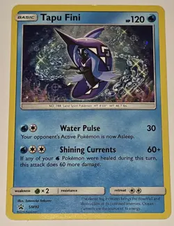 TAPU FINI SM92 Sun & Moon Black Star Promo Holo 2018 Pokemon Card Basic LP - Image 1
