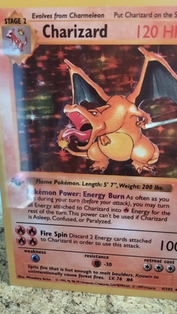 Pokemon Charizard (Fan Art) Metal Card - Image 2