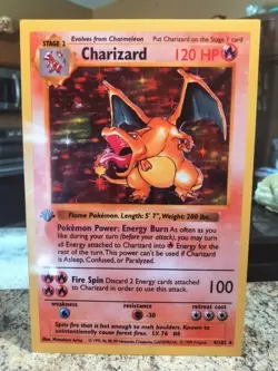 Pokemon Charizard (Fan Art) Metal Card - Image 3