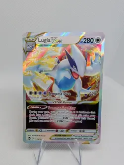 Lugia VSTAR 139/195 Swsh12: Sword & Shield - Silver Tempest Holo Pokemon Card LP - Image 1